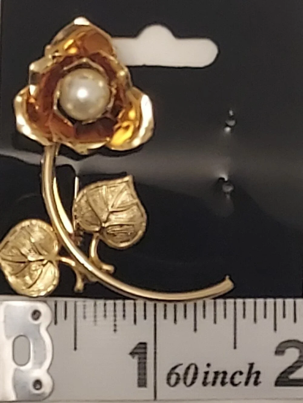 Gold Floral Pearl Brooch - Women's Fashion Accent